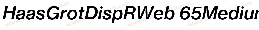 HaasGrotDispRWeb 65Medium字体转换